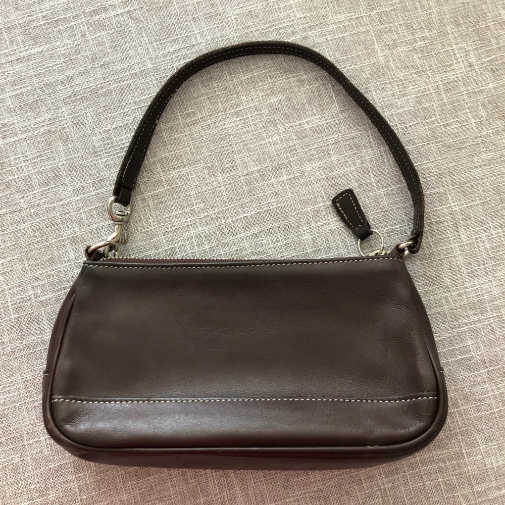 Coach Demi Hampton Baguette Purse 7785